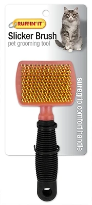 Westminster Pet Ruffin' It 19793 Plastic Bristle Cat Slicker Brush