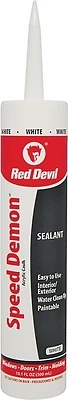 Speed Demon Acrylic Caulk, White, 10.1-oz.