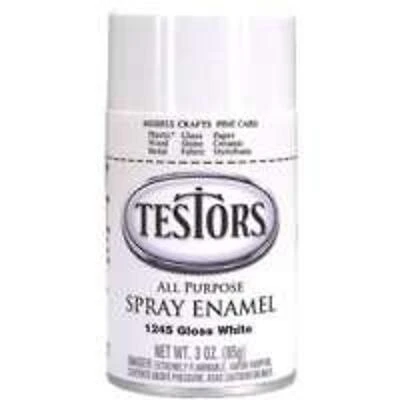 Testors 1245T Craft Spray Paint, White Gloss, 3 Oz