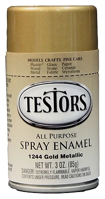 Testors 1244T Craft Spray Paint, Gold Metallic, 3 oz.