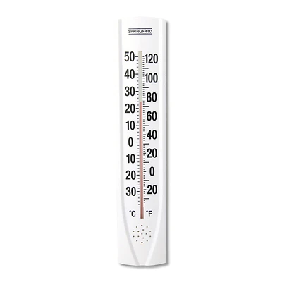 Taylor Springfield Tube Thermometer -40 To 120 Degrees Fahrenheit White Plastic 14.5 In