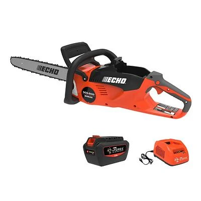 Echo eForce 18 In. 56V Cordless Battery Chainsaw with 5.0Ah Battery