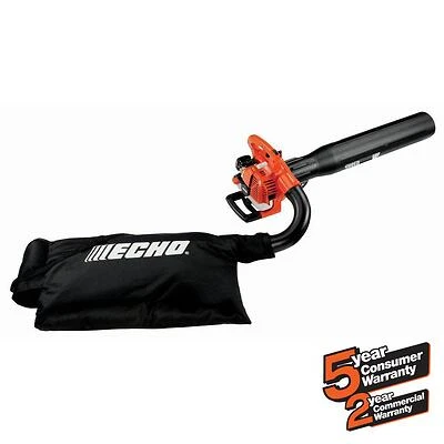 Echo ES-250AA Gas Leaf Blower Vacuum, 165 MPH, 391 CFM, 25.4cc