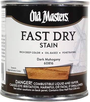 Fast Dry Wood Stain 60816 Dark Mahogany For Interior Wood Projects