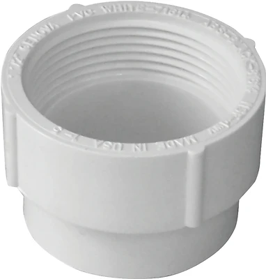 Canplas 193703s 3 In. PVC DWV Clean-Out Adapter, Spigot x FNPT