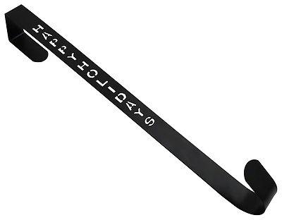 12459 Wreath Hanger, Metal, 5 Lb Capacity, Matte Black Finish