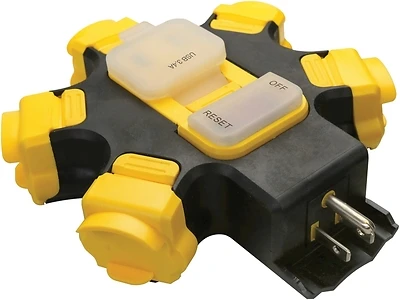 PowerZone ORPBPHU345 Outdoor Power Hub, 5 Outlets, 2 USB Ports, 3.4A