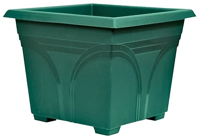 Americana DP1510OG Deck Planter, Olive Green Plastic, 15 In.
