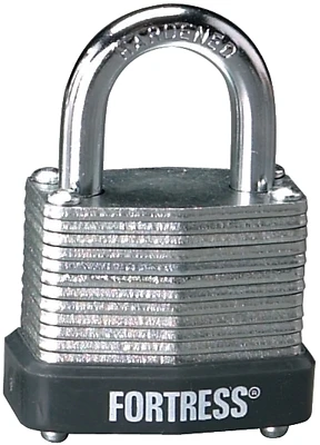 1-1/8-inch Laminated Steel-shackle 4-pin Padlock With Dual-locking System
