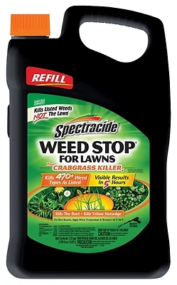 Spectracide HG-96589 Weed Stop For Lawns Refill, Liquid Crabgrass Killer, 1.33 Gal