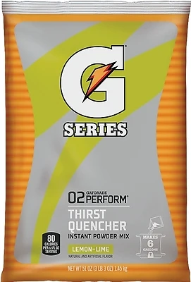Instant Powder Sports Drink Mix, Lemon Lime Flavor, 51 Oz, Model 03967