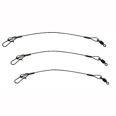 Steel Fishing Leader, Black, 30 Lb., 18 In.