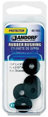 5/16 In. Rubber Bushing 5 Pk, Model 61485, Insulates And Reduces Vibration