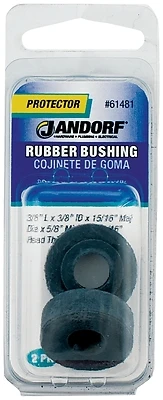 5/8 In. Rubber Bushing 2 Pk, Model 61481, Insulates And Reduces Vibration