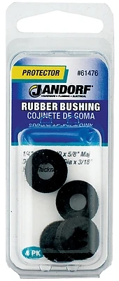 7/16 In. Rubber Bushing 5 Pk, Model 61476, Insulates And Reduces Vibration