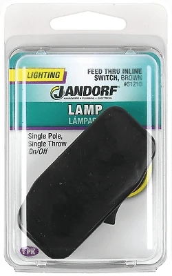 3a Single Pole Feed Through Appliance Switch Brown 1 Pk, Model 61210