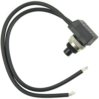 6a Single Pole Push Button Appliance Switch Black Spst 250vac 1 Pk Model 61221