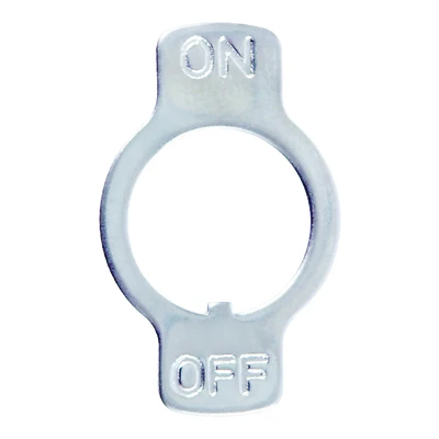 Gray Aluminum Toggle Switch Plate 5 Pk With On/off Markings, Model 61157