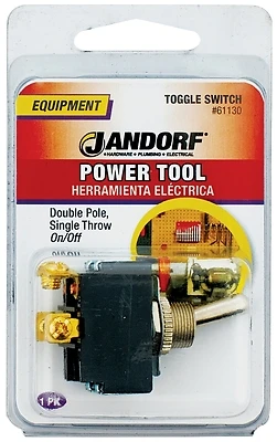 20 Amps Double Pole Toggle Power Tool Switch Silver Dpst 1 Pk Model 61130