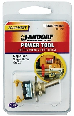 15a Single Pole Toggle Power Tool Switch Silver Spst 1 Pk Model 61149