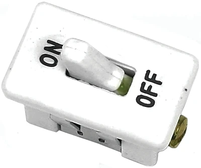 20a Single Pole Snap-in Toggle Appliance Switch White 1 Pk, Model 61018