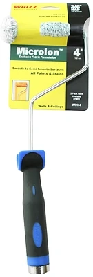 4" Microcover Roller With Handle, 3/8" Nap For Smooth Surfaces