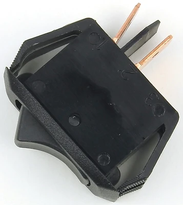 16a Single Pole Rocker Appliance Switch Black Spst 2 Tab Terminals 1 Pk