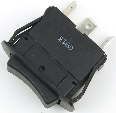 Jandorf 61101 Rocker Switch, SPDT, 20A/125V, Tab Terminal, Black