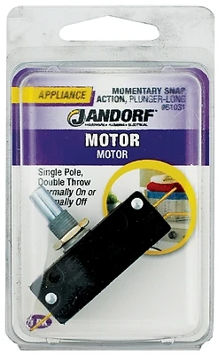 21a Single Pole Momentary Appliance Switch Black/silver Spst 1 Pk Model 61031