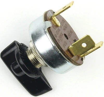 4a Single Pole Rotary Appliance Switch Black/silver Spdt 1 Pk Model 61033