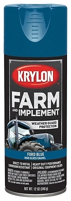 High-gloss Ford Blue Spray Paint, 12-ounce Can For Farm & Implement Projects