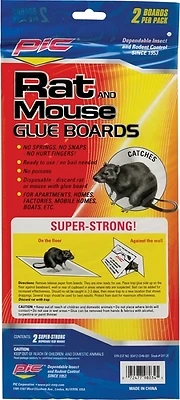Pic GRT-2F Glue Trap, Mouse and Rat, 5-1/4 in W x 11 in H