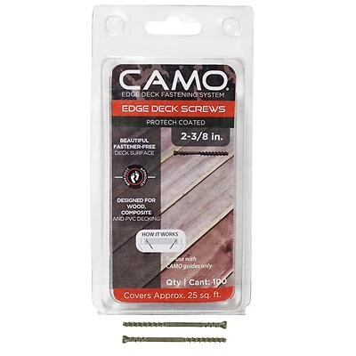 Deck Screws 2-3/8 Inch Protech Coated Trimhead 100 Count