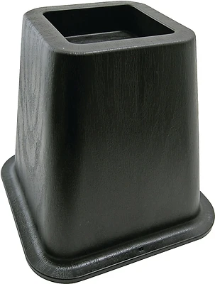 Shepherd Hardware 9523 Bed Riser, Molded Black, 6-1/8 In., 4-Pack