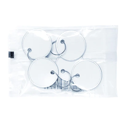 Hy-Ko KB144-10 2GO Paper Key Tag With Split Ring, 1-1/4 In