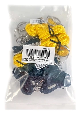 Hy-Ko KB356-10 Lanyard Assortment, Split Ring, 1 In.