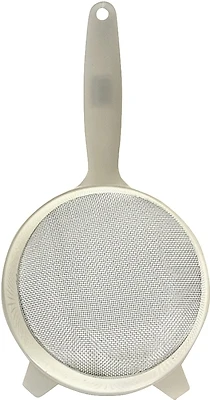 6 Inch Plastic Strainer With Stainless Steel Mesh And Durable Handle