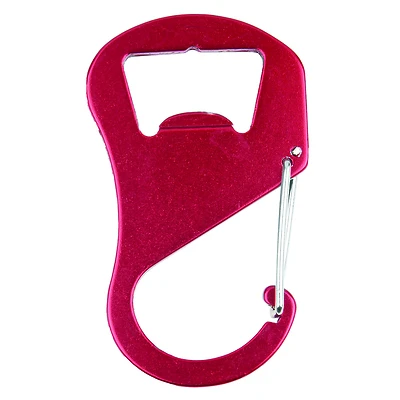 Hy-Ko KC614 Aluminum Keychain Carabiner Clip With Bottle Opener