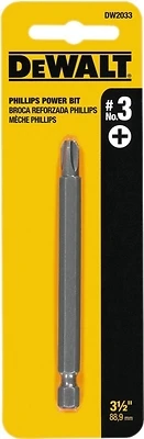 Phillips #3 3-1/2 In. 1/4 In. Power Screwdriver Bit Dw2033