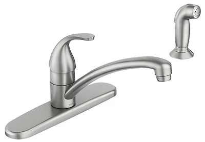 Moen 87604SRS Adler Kitchen Faucet, Single Handle, High Arc, Spot-Resist Stainless