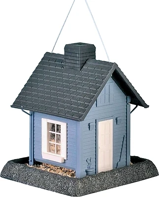 North States 9085 Cozy Cottage Bird Feeder, 5 Lb, Plastic Blue