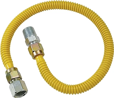 BrassCraft CSSD54-60P ProCoat Stainless Steel Gas Appliance Connector, 60 In.