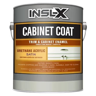 Insl-X CC6501099-01 Cabinet Coat Satin White Urethane Acrylic, 1 Gallon