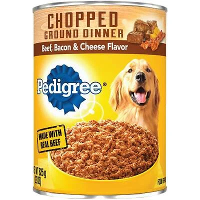 Dog Food, Chunky Beef Bacon & Cheese, 22 oz. Can