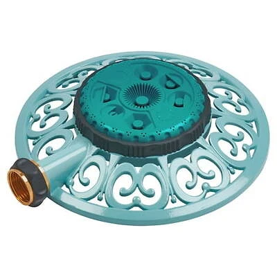 8-Pattern Sprinkler, Green Metal Base
