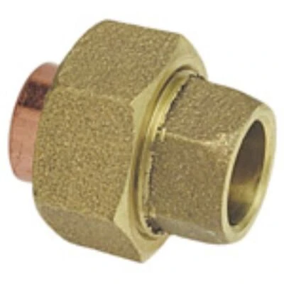 Union Copper Pipe Fitting, 2 In. CxC
