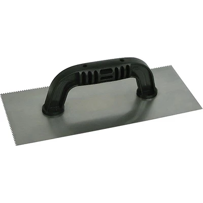 11 X 4.5-inch Square-notch Trowel With Steel Blade And Plastic Handle