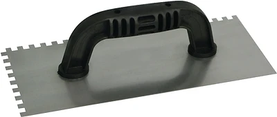 11 X 4.5-inch Square-notch Trowel With Plastic Handle And Steel Blade