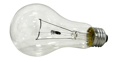 Sylvania 10582 A21 Clear Incandescent Light Bulb, 200W, Medium Base