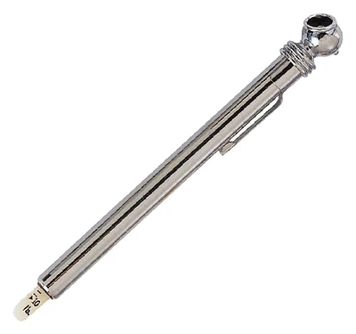 La-019 Tire Gauge, 10 To 50 Psi, Compact Steel Case